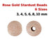 14k Rose Gold Filled Stardust Beads, (RG-580)